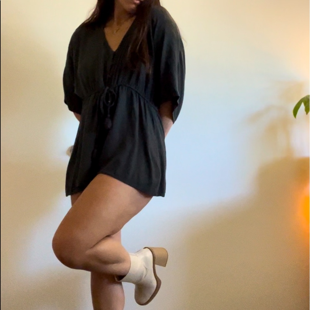 Dark Green Romper